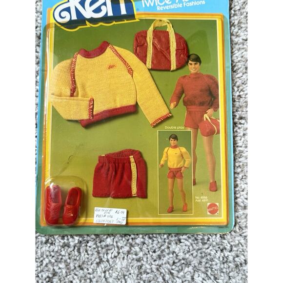 Vintage 1984 Mattel Ken Twice As Nice Reversible Fashions Double Play Set 4886 - Picture 3 of 7